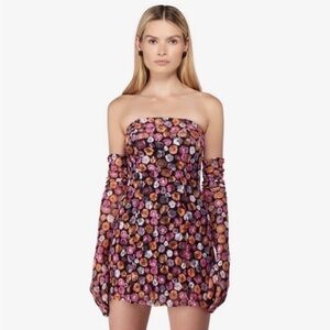 Revolve Miscreants Floral Mini Dress No Gloves Size 6/S MSRP $299